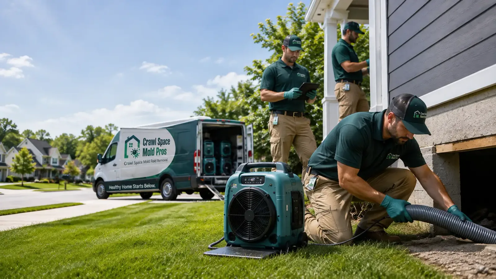 Crawl Space Mold Removal in Merrifield, MN